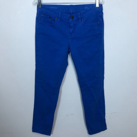 J CREW Blue Slim Denim Ankle Jeans Size 29 - Picture 1 of 9